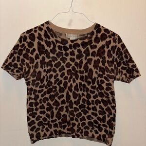 Casual Corner Leopard Print Sweater
